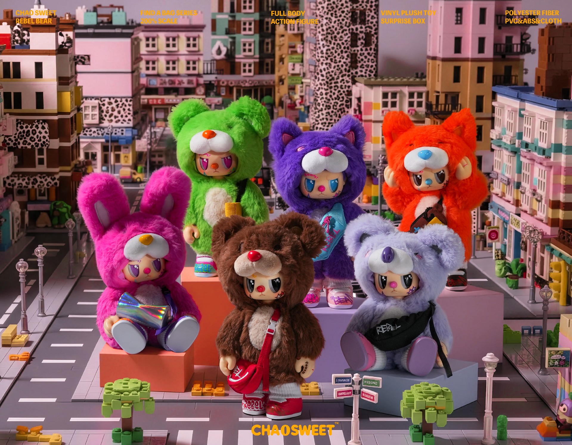 Rebel Bear 挎包系列-ChaoSweet 混沌甜心